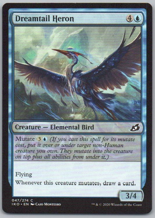 Dreamtail Heron 47 0 Creature Card - Ikoria: Lair of Behemoths