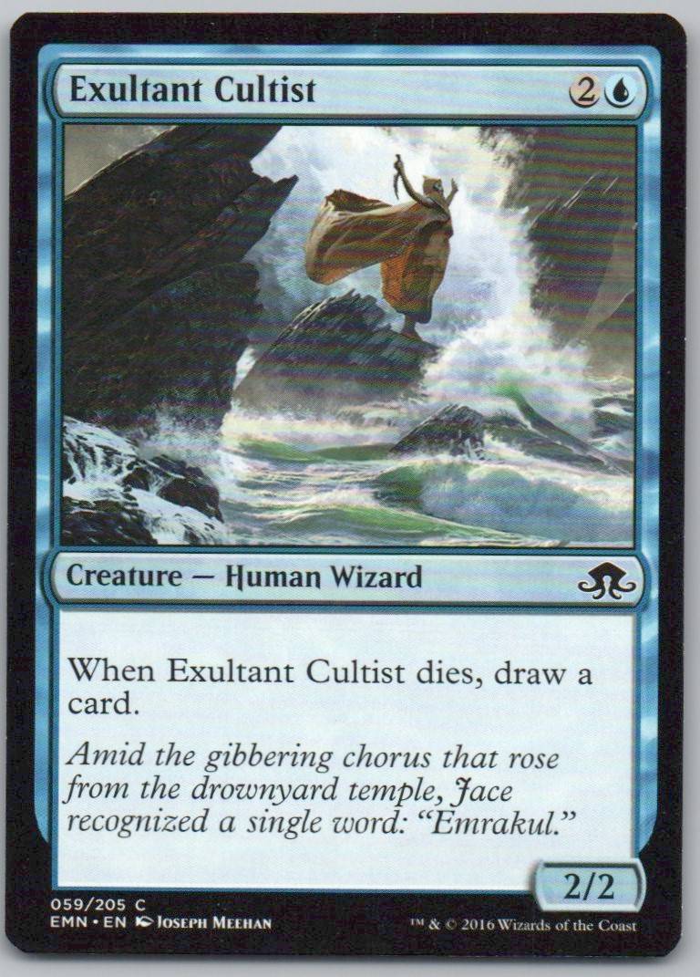 Exultant Cultist 59 Normal Creature Card - Eldritch Moon