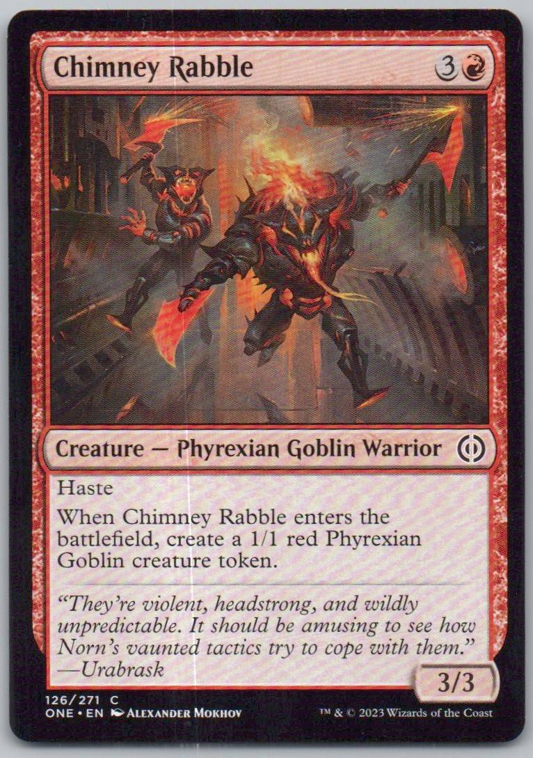 Chimney Rabble 126 Normal Creature Card - Phyrexia: All Will Be One