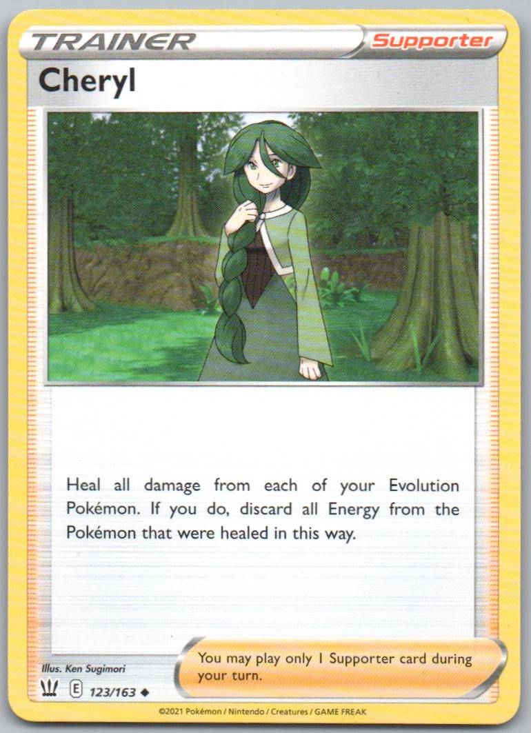 Cheryl 123 Normal Trainer Card - Battle Styles