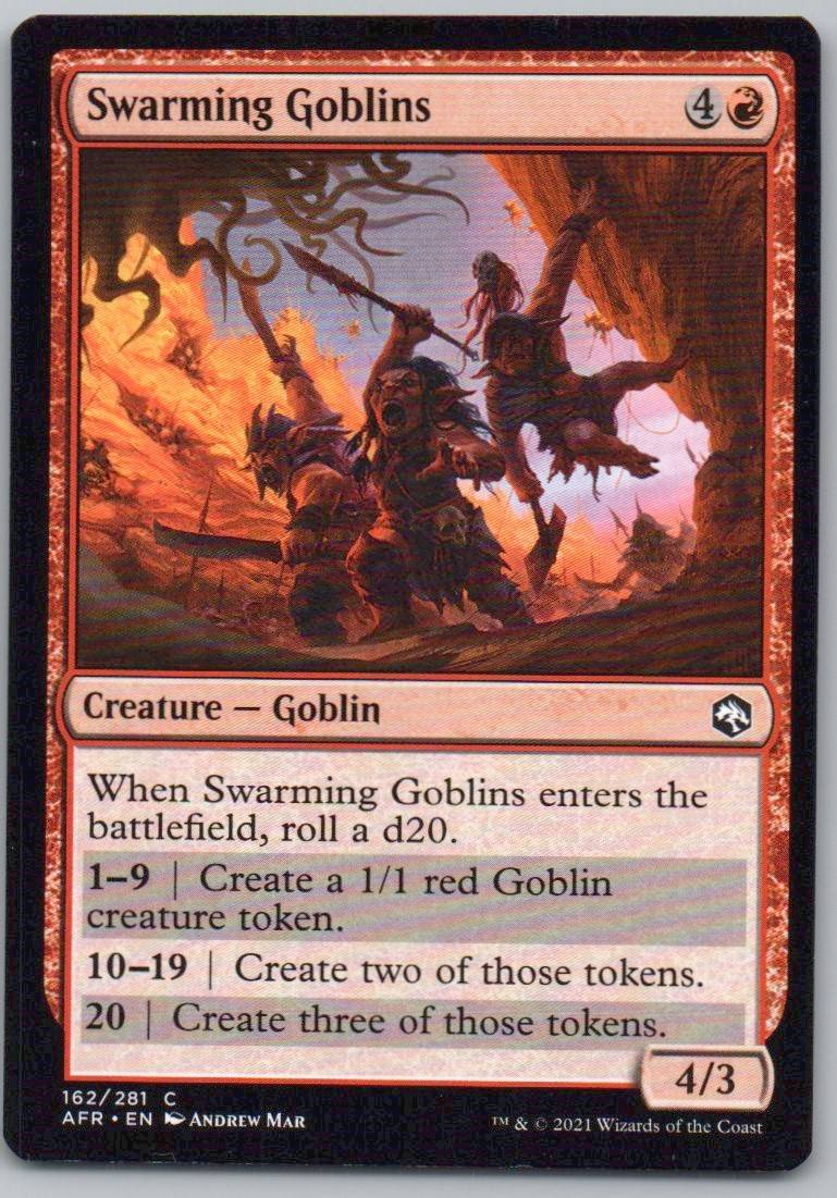 Swarming Goblins 162 Normal Creature Card - Adventures in the Forgotten Realms