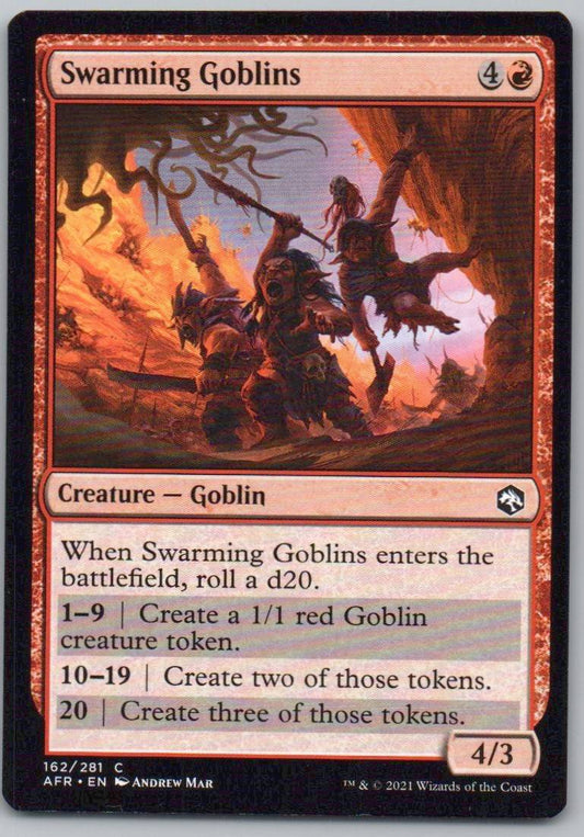 Swarming Goblins 162 Normal Creature Card - Adventures in the Forgotten Realms