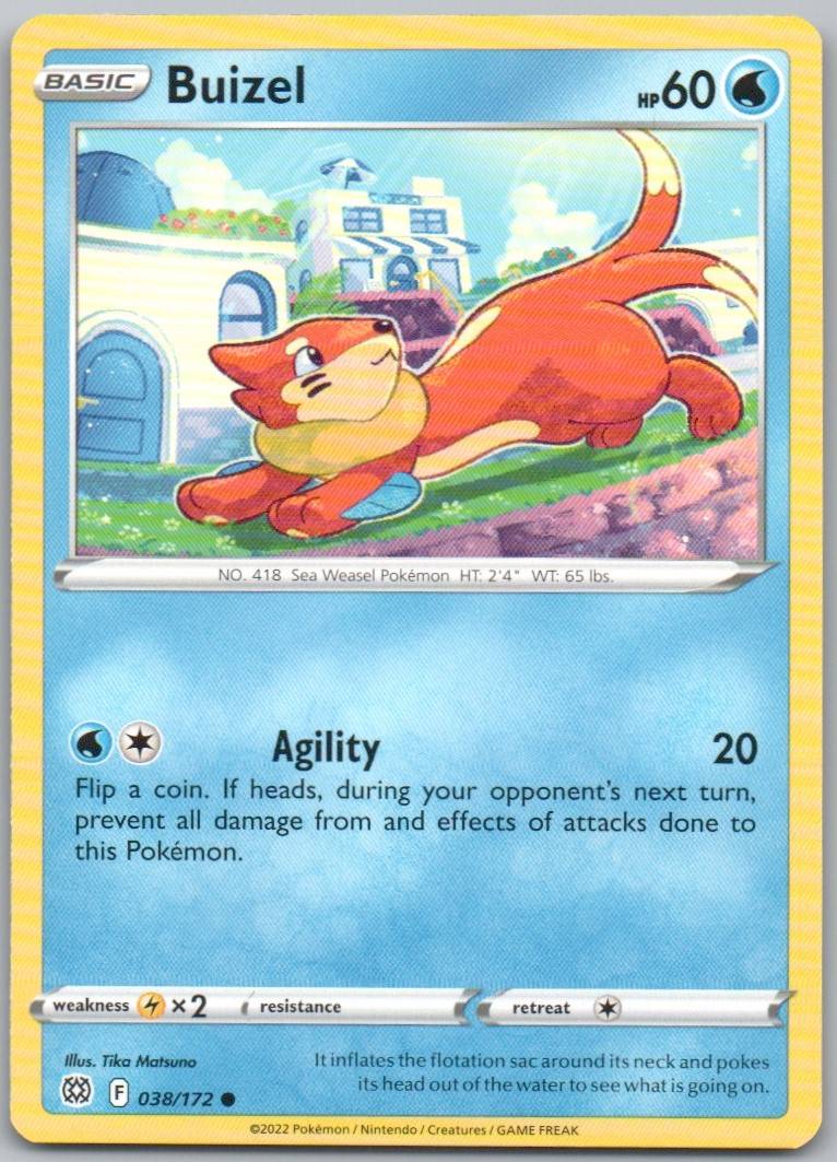 Buizel 038 Normal Water Card - Brilliant Stars