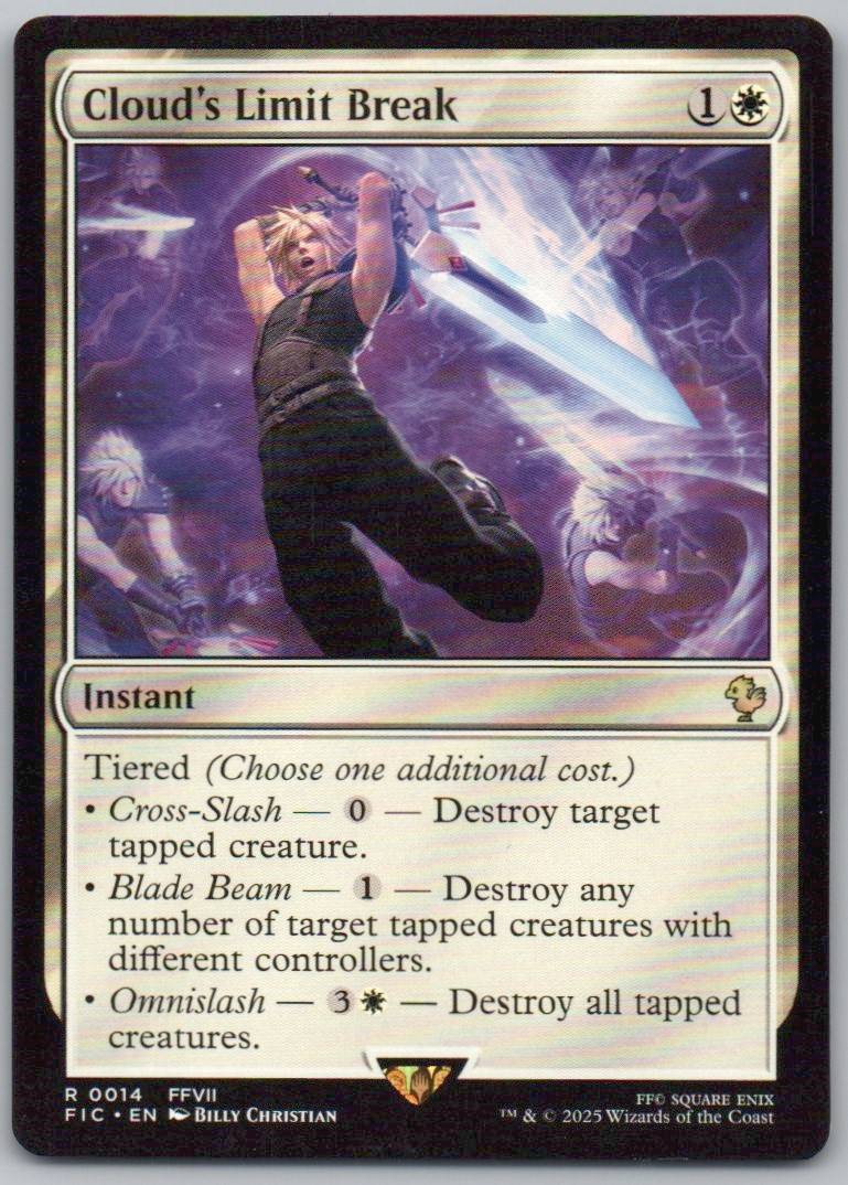 Cloud's Limit Break 14 Normal Instant Card - Commander: FINAL FANTASY