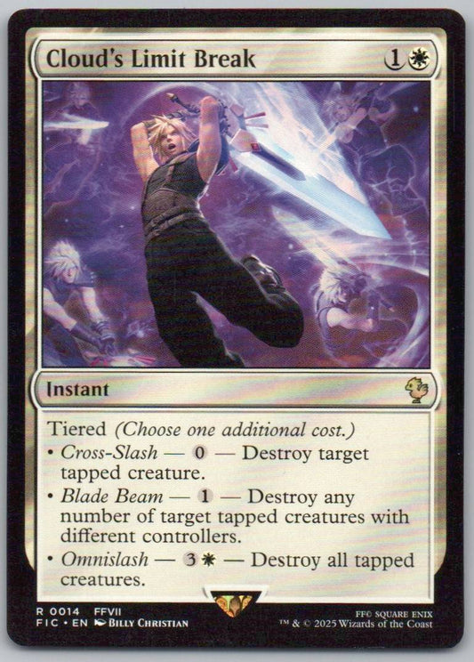 Cloud's Limit Break 14 Normal Instant Card - Commander: FINAL FANTASY