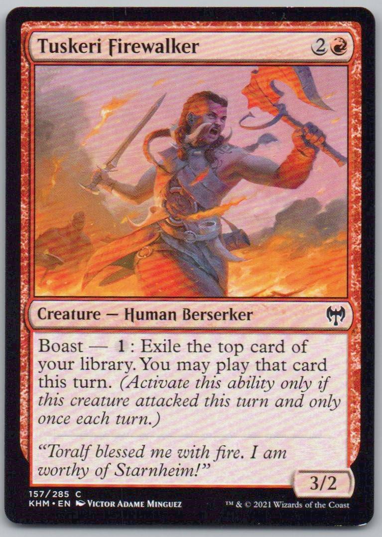 Tuskeri Firewalker 157 Normal Creature Card - Kaldheim