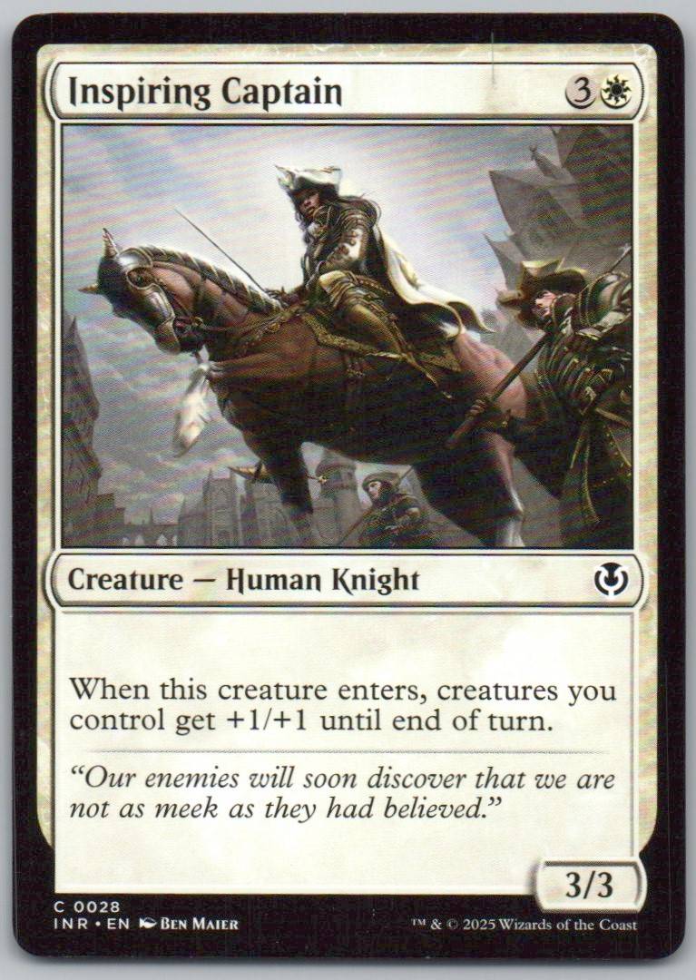 Inspiring Captain 28 0 Creature Card - Innistrad Remastered