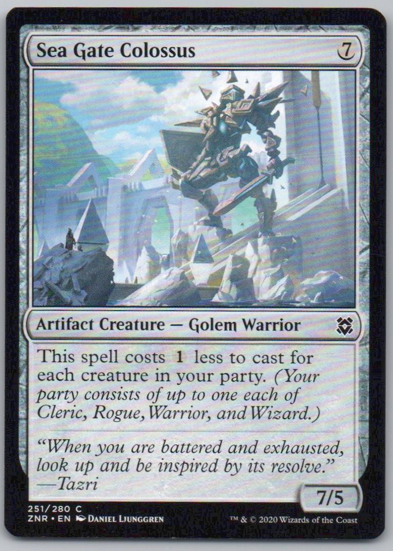 Sea Gate Colossus 251 Normal Artifact Card - Zendikar Rising