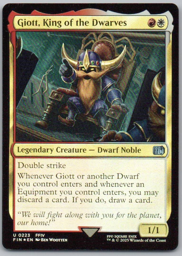 Giott, King of the Dwarves 223 Normal Legendary Card - FINAL FANTASY