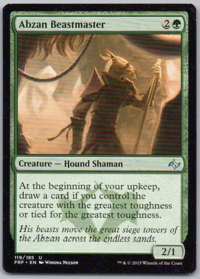 Abzan Beastmaster 119 Normal Creature Card - Fate Reforged