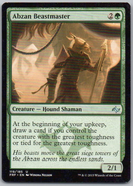 Abzan Beastmaster 119 Normal Creature Card - Fate Reforged