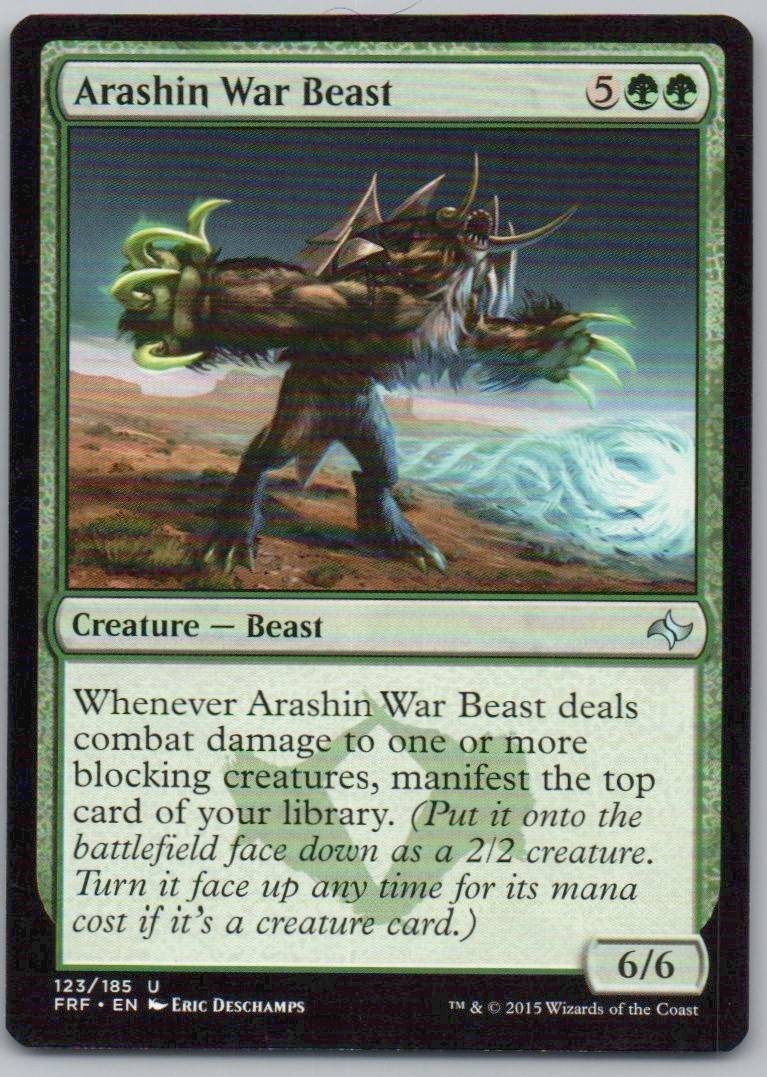 Arashin War Beast 123 Normal Creature Card - Fate Reforged