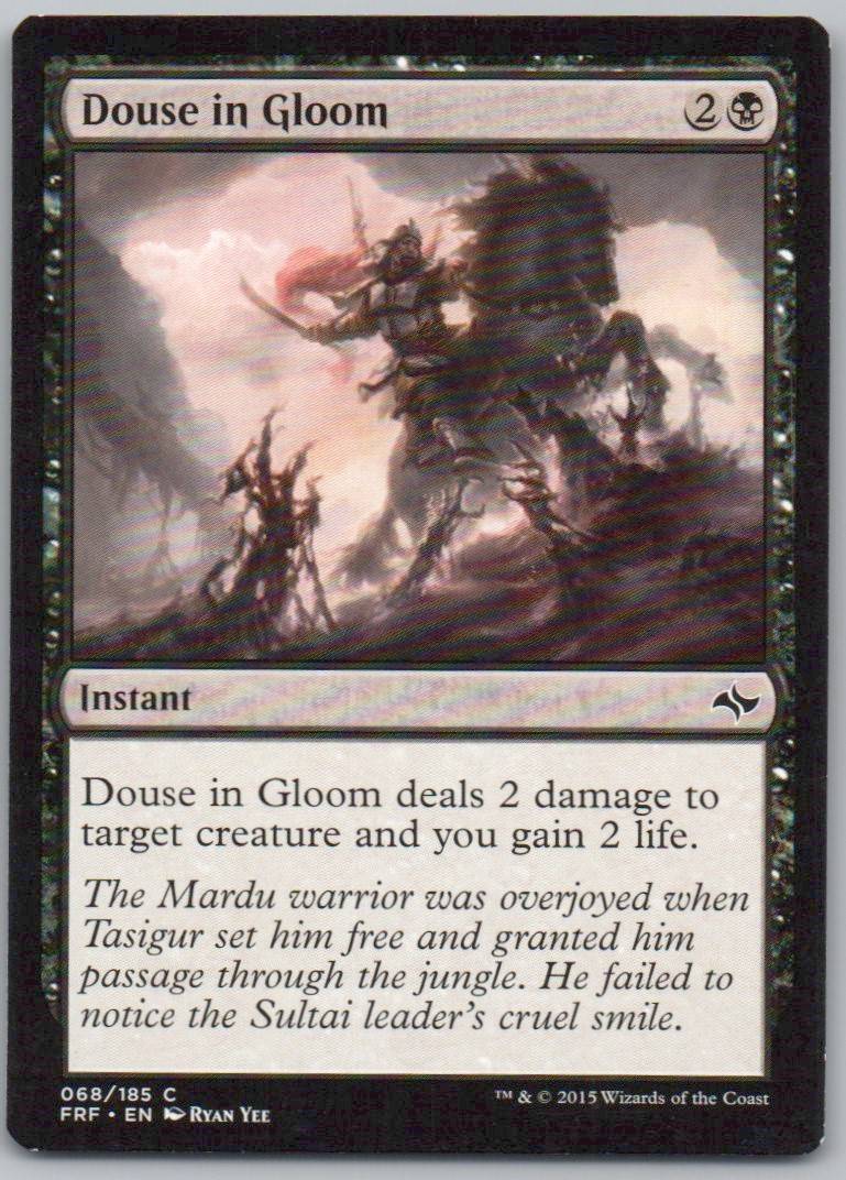 Douse in Gloom 68 Normal Instant Card - Fate Reforged