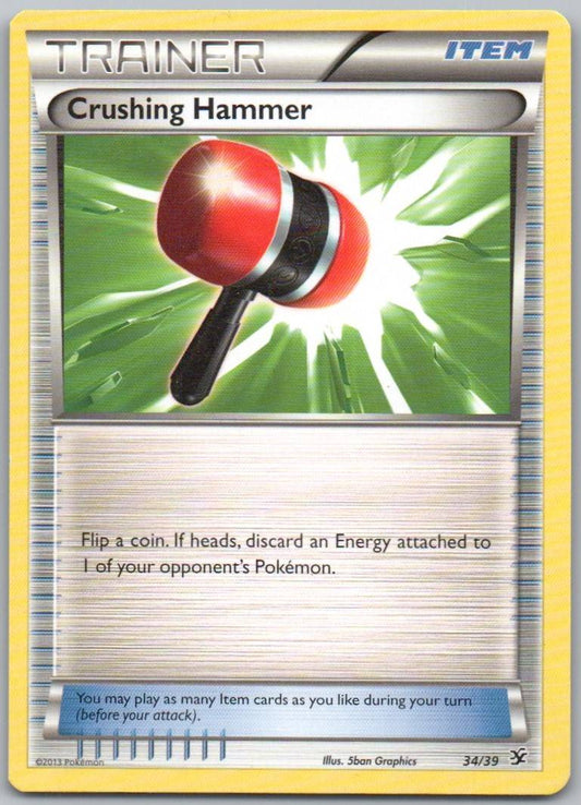 Crushing Hammer 034 Normal Trainer Card - Kalos Starter Set
