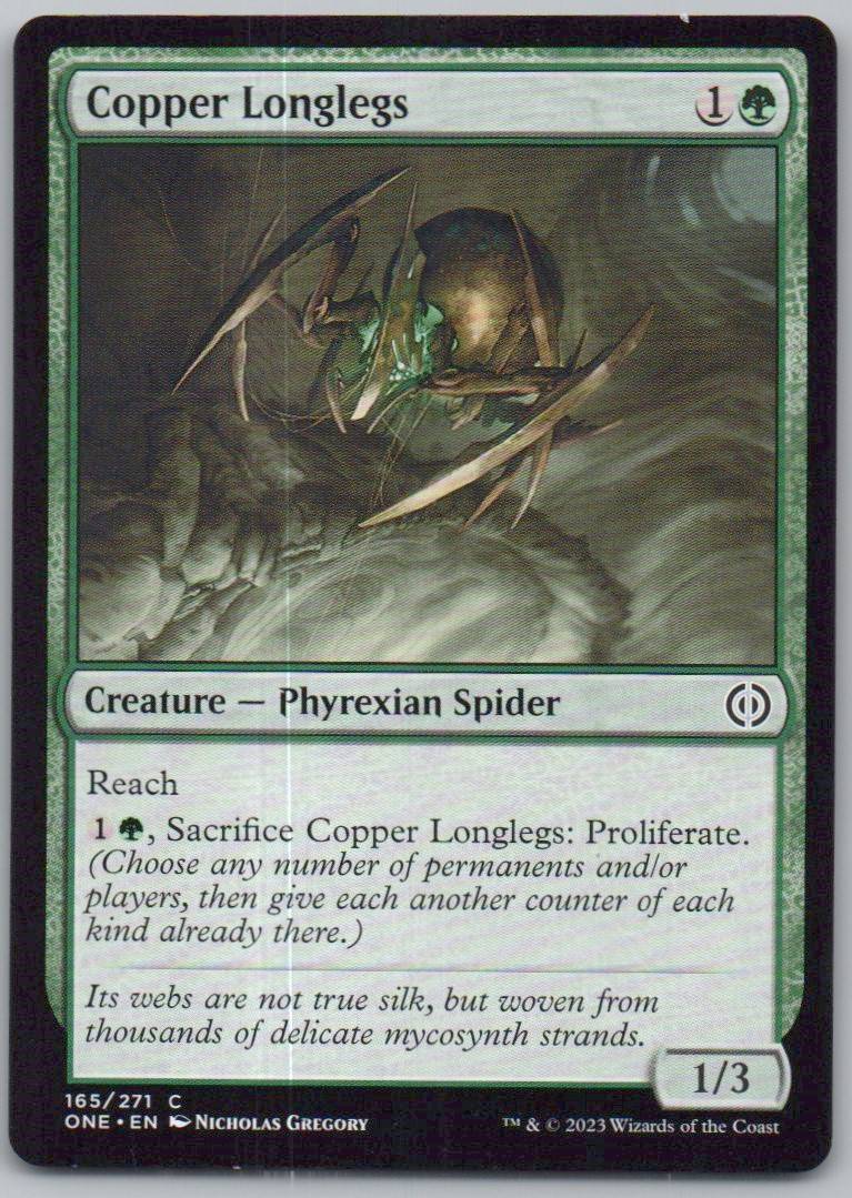 Copper Longlegs 165 Normal Creature Card - Phyrexia: All Will Be One