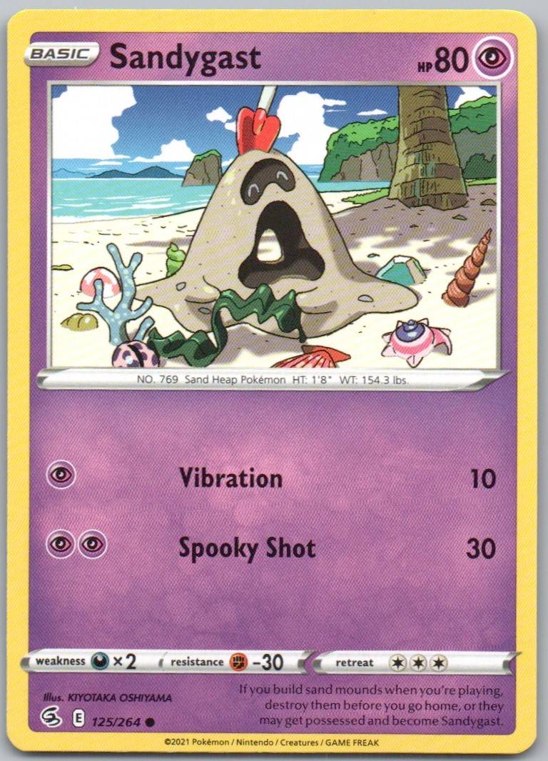 Sandygast 125 Normal Psychic Card - Fusion Strike