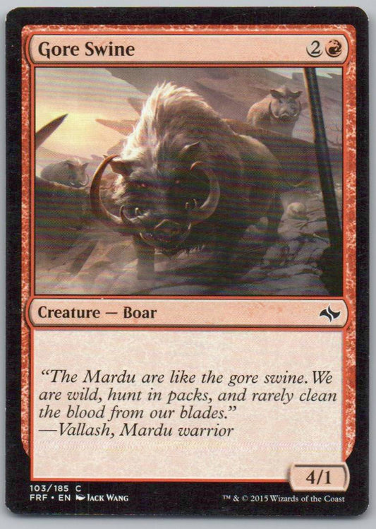 Gore Swine 103 Normal Creature Card - Fate Reforged