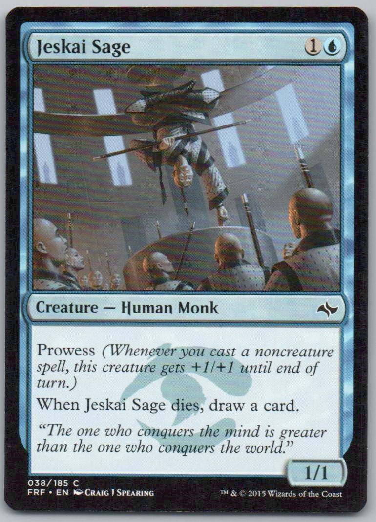 Jeskai Sage 38 Normal Creature Card - Fate Reforged