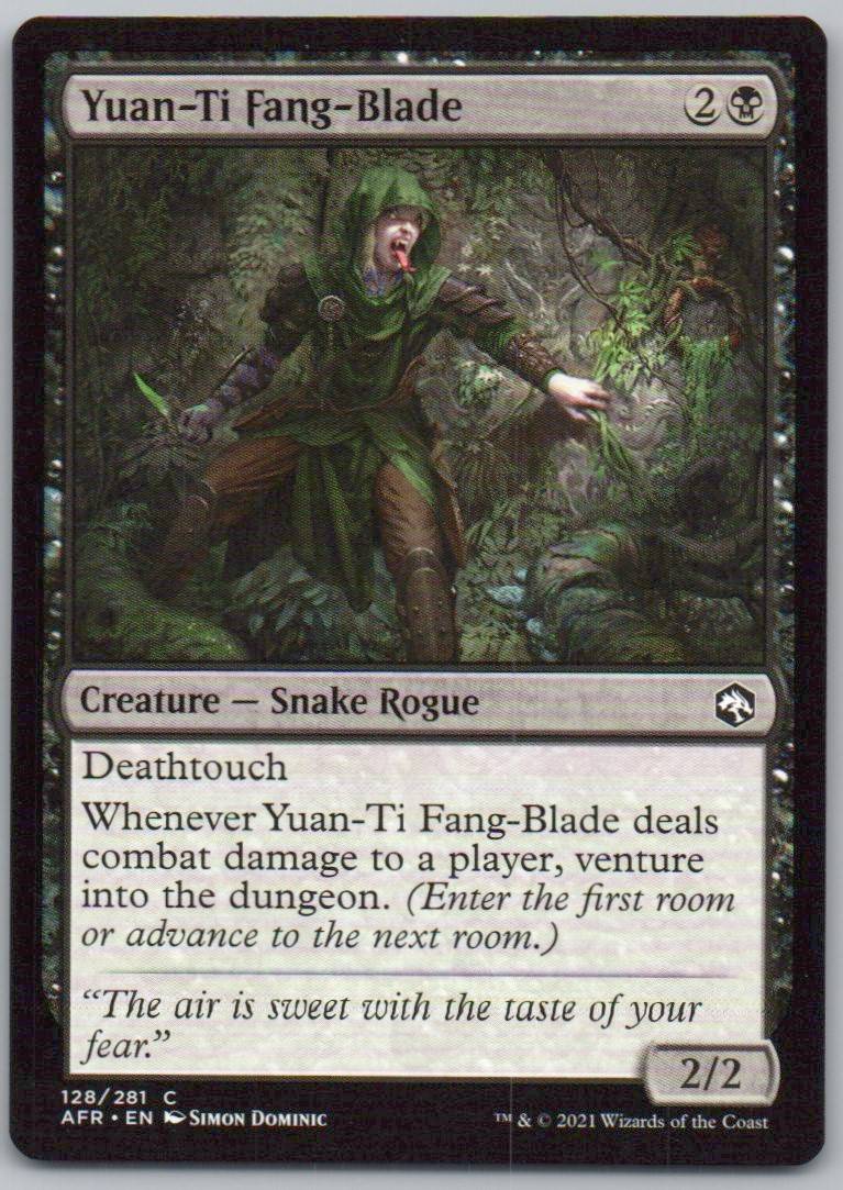 Yuan-Ti Fang-Blade 128 Normal Creature Card - Adventures in the Forgotten Realms