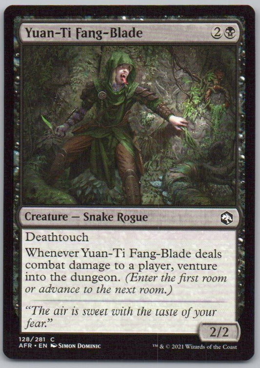 Yuan-Ti Fang-Blade 128 Normal Creature Card - Adventures in the Forgotten Realms