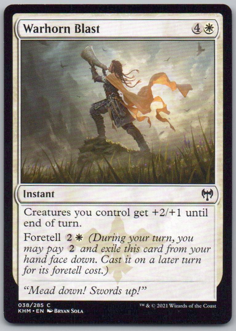 Warhorn Blast 38 Normal Instant Card - Kaldheim