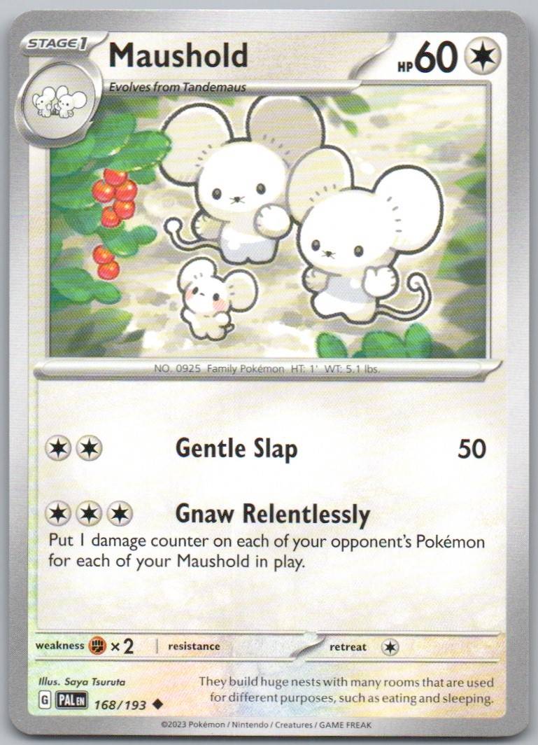 Maushold 168 Normal Colorless Card - Paldea Evolved