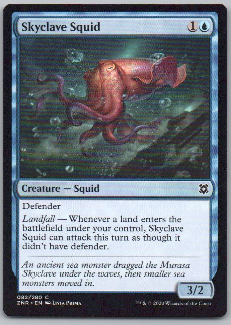 Skyclave Squid 82 Normal Creature Card - Zendikar Rising