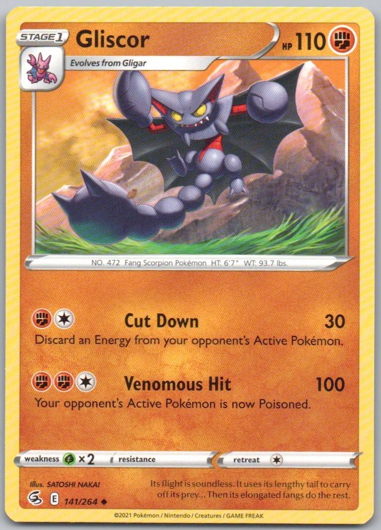 Gliscor 141 Normal Fighting Card - Fusion Strike