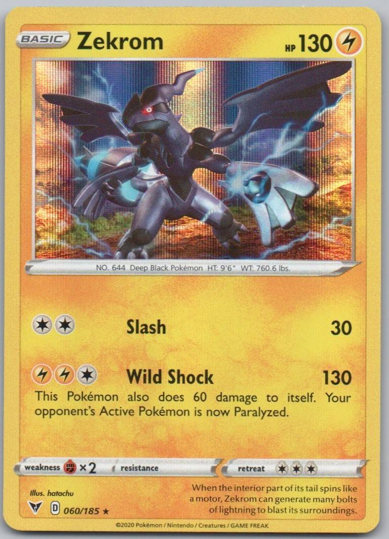 Zekrom 060 Holo Lightning Card - Vivid Voltage