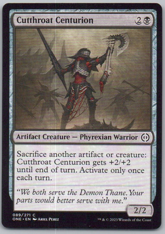 Cutthroat Centurion 89 Normal Artifact Card - Phyrexia: All Will Be One