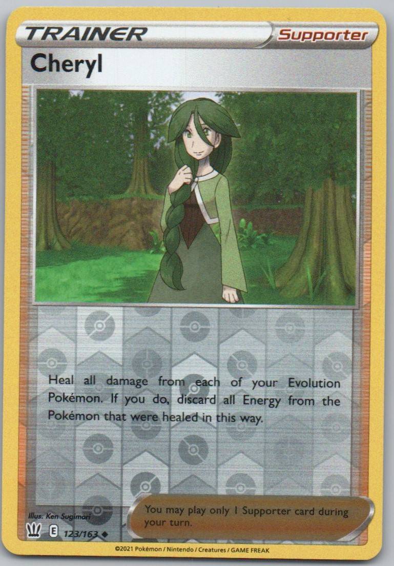 Cheryl 123 Reverse Holo Trainer Card - Battle Styles