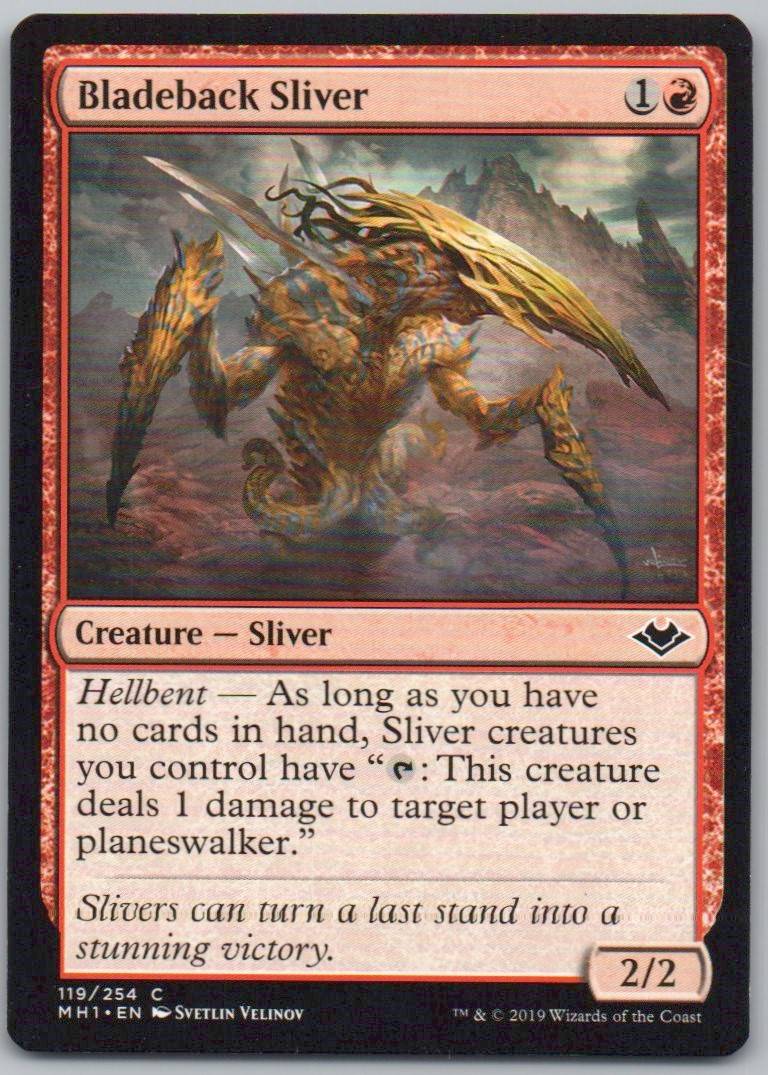 Bladeback Sliver 119 0 Creature Card - Modern Horizons