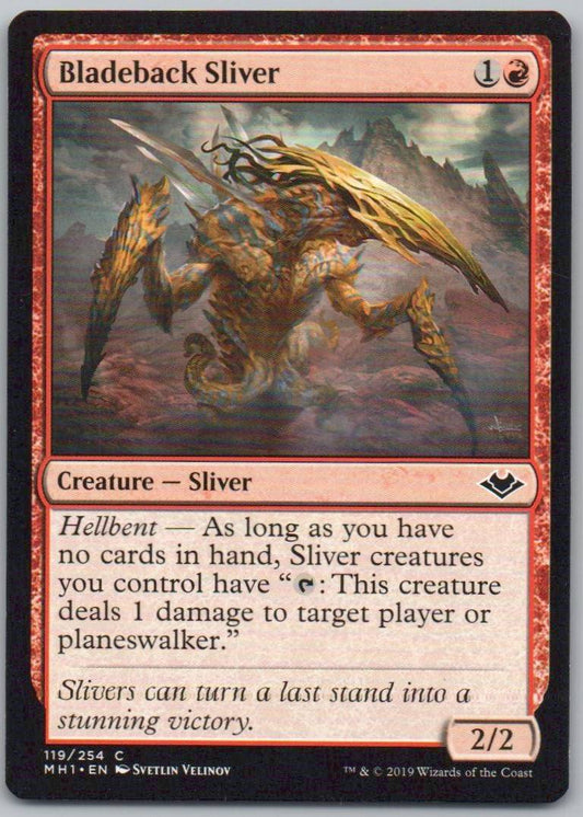 Bladeback Sliver 119 0 Creature Card - Modern Horizons