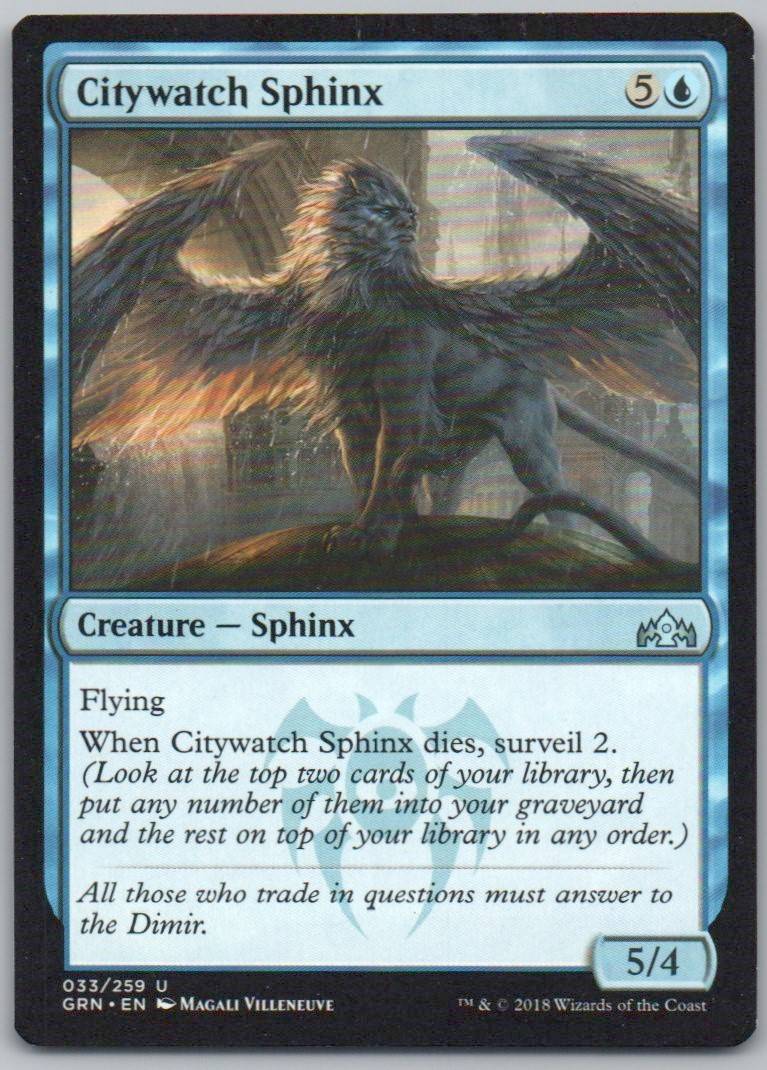 Citywatch Sphinx 33 Normal Creature Card - Guilds of Ravnica