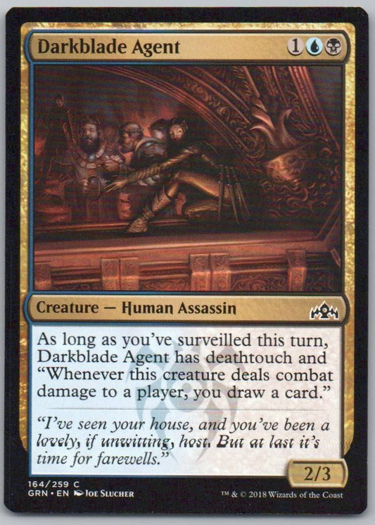 Darkblade Agent 164 Normal Creature Card - Guilds of Ravnica