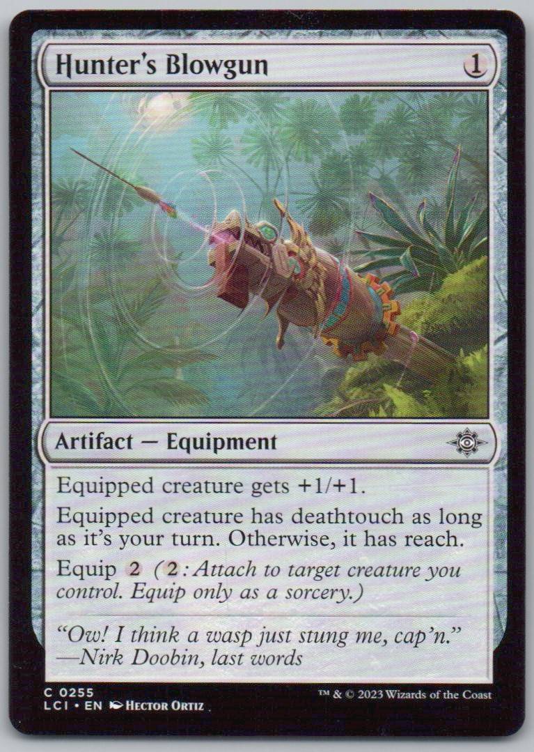 Hunter's Blowgun 255 0 Artifact Card - The Lost Caverns of Ixalan