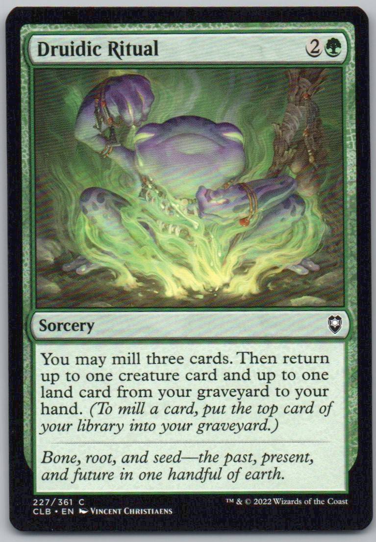 Druidic Ritual 227 Normal Sorcery Card - Commander Legends: Battle for Baldur's Gate