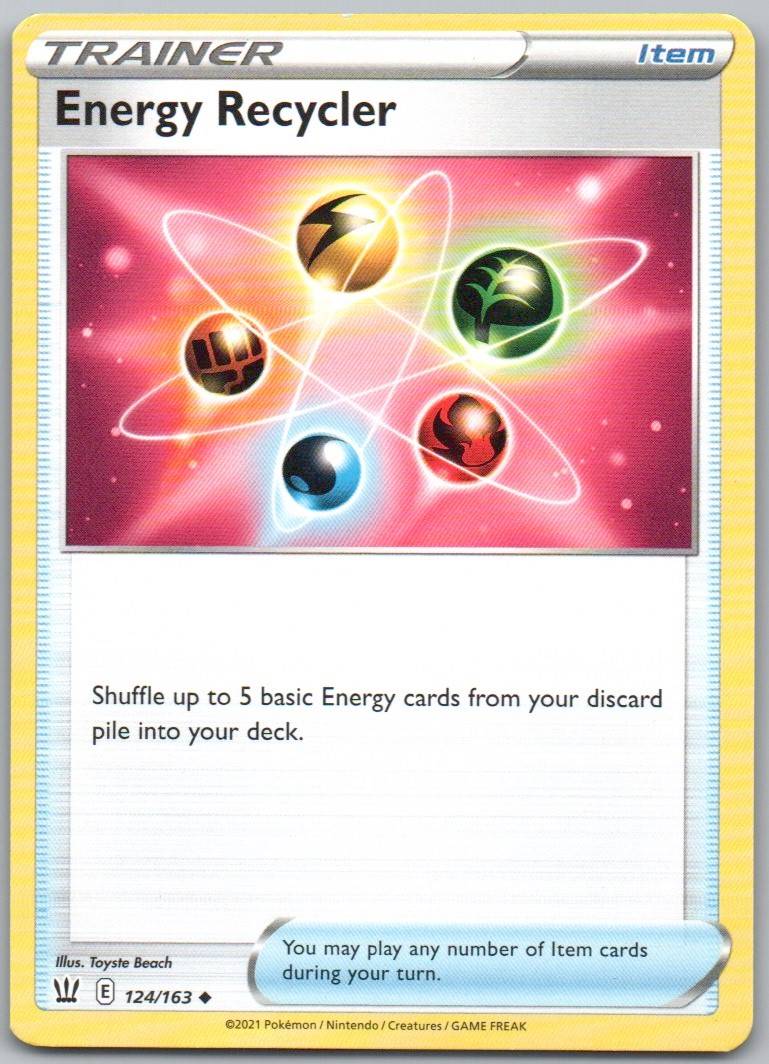 Energy Recycler 124 Normal Trainer Card - Battle Styles