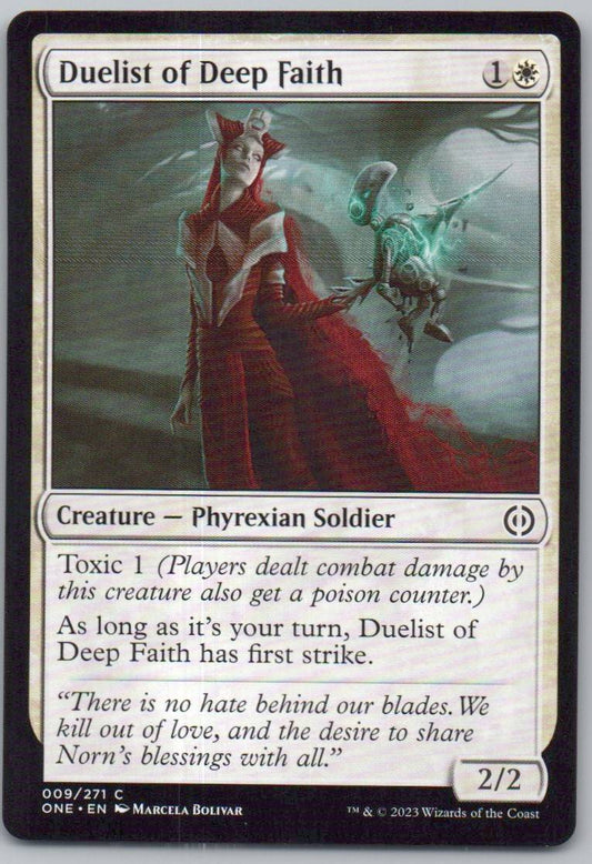 Duelist of Deep Faith 9 Normal Creature Card - Phyrexia: All Will Be One