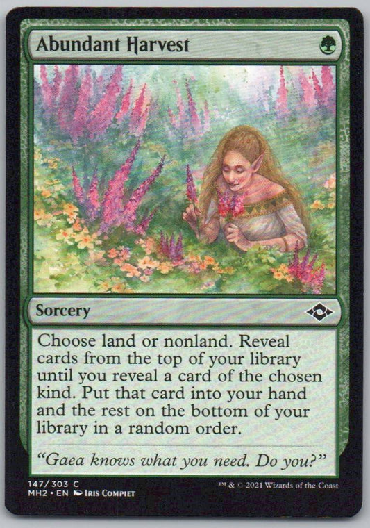 Abundant Harvest 147 0 Sorcery Card - Modern Horizons 2