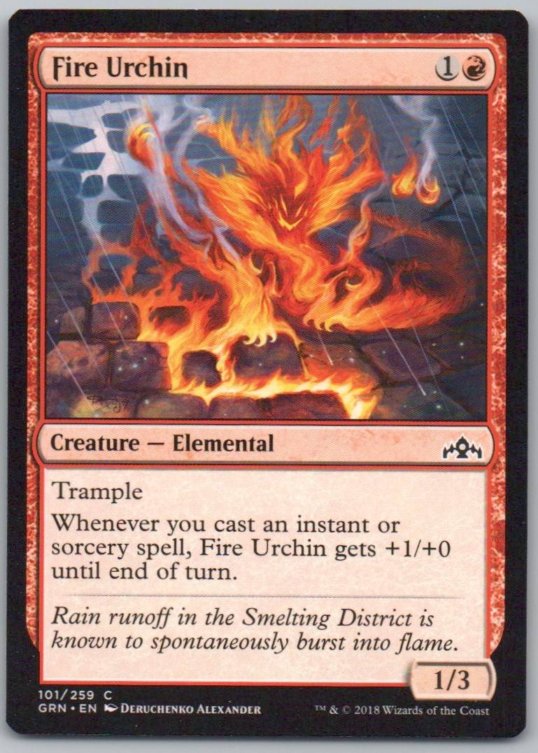 Fire Urchin 101 Normal Creature Card - Guilds of Ravnica