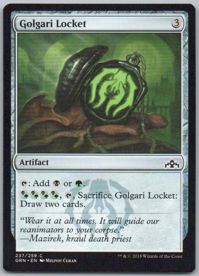 Golgari Locket 237 Normal Artifact Card - Guilds of Ravnica