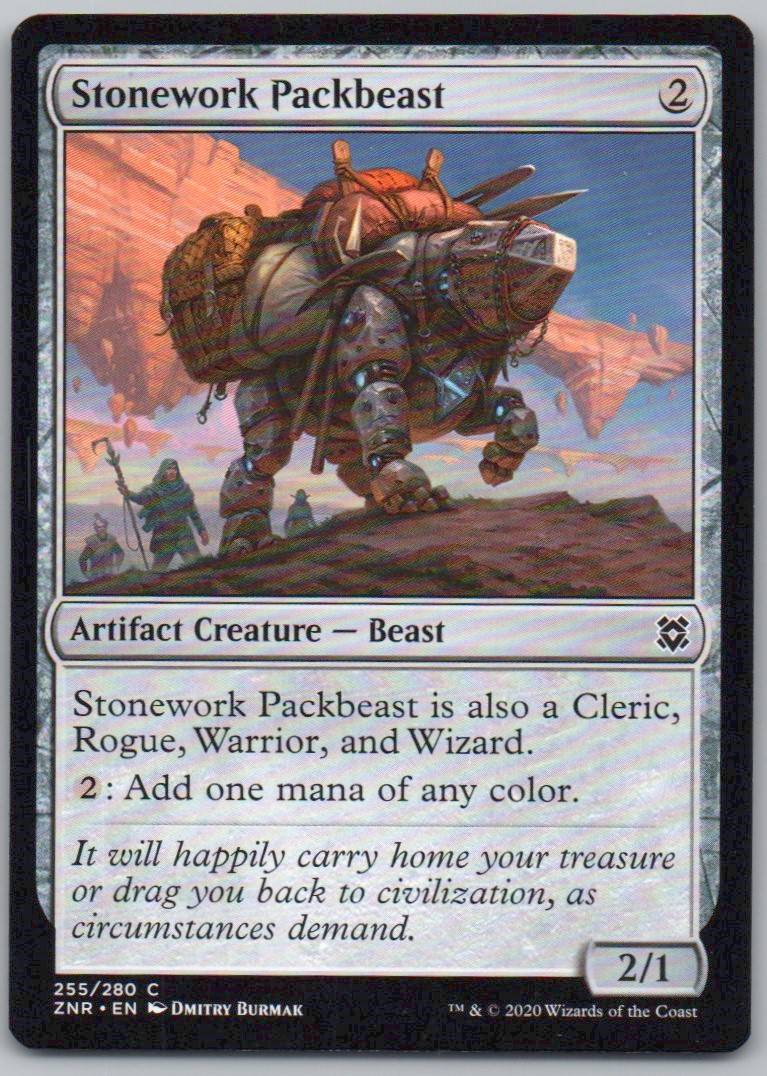 Stonework Packbeast 255 Normal Artifact Card - Zendikar Rising