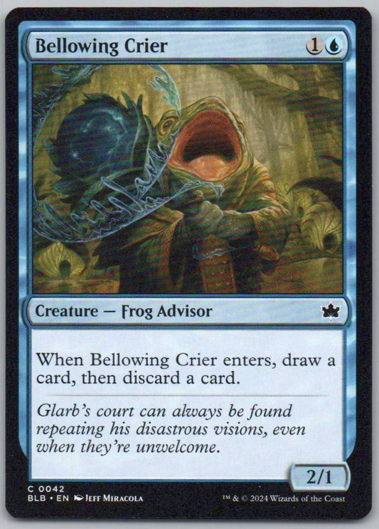 Bellowing Crier 42 Normal Creature Card - Bloomburrow