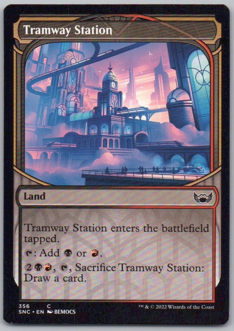 Tramway Station (Showcase) 356 Normal Land Card - Streets of New Capenna