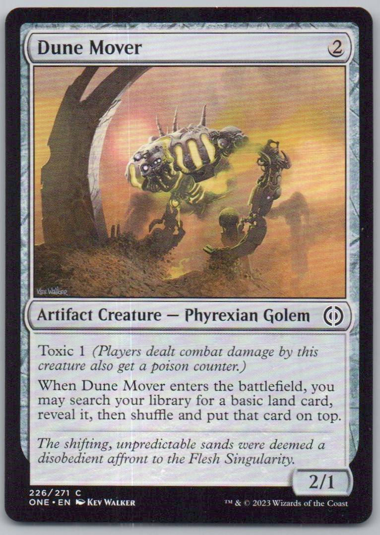 Dune Mover 226 Normal Artifact Card - Phyrexia: All Will Be One