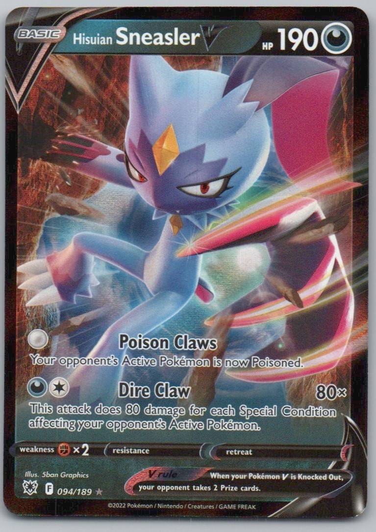Hisuian Sneasler V 094 Holo Darkness Card - Astral Radiance