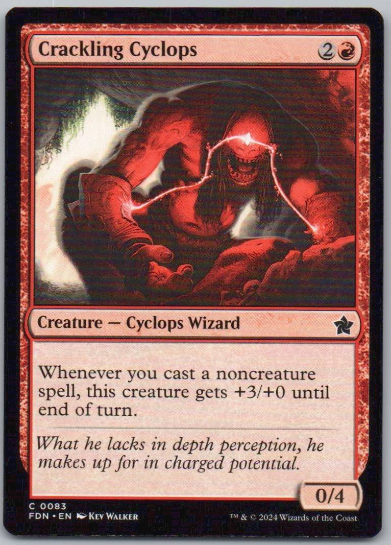 Crackling Cyclops 83 Normal Creature Card - Foundations