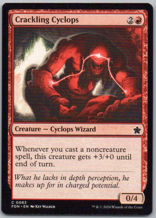 Crackling Cyclops 83 Normal Creature Card - Foundations