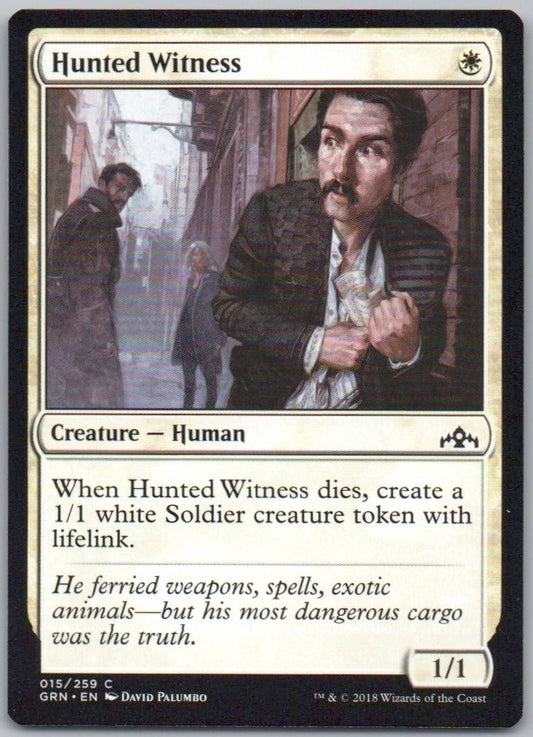 Hunted Witness 15 Normal Creature Card - Guilds of Ravnica